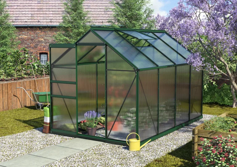 Vitavia Gewächshaus Calypso 3000", Aluminium eloxiert, 3,0 m², 4 mm HKP | Wetterfestes & stabiles Treibhaus | Perfekt für Gemüse & Pflanzen | Robust & langlebig – Bild 6
