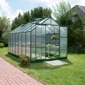 Vitavia Gewächshaus Mars 11500", smaragd grün, 11,5 m², 6 mm HKP | Wetterfestes & stabiles Treibhaus | Perfekt für Gemüse & Pflanzen | Robust & langlebig - Thumbnail 4