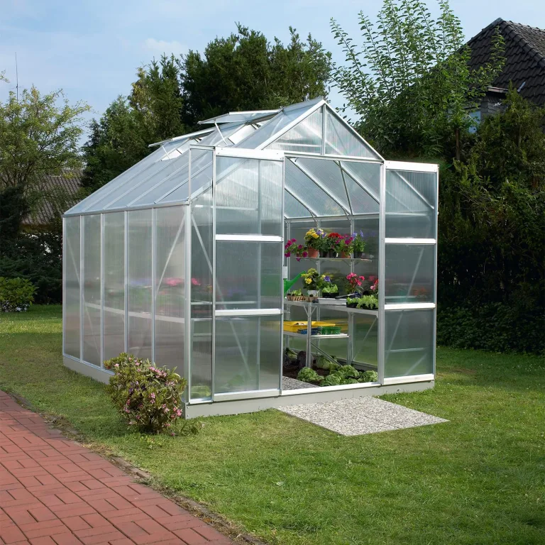 Vitavia Gewächshaus Mars 8300", Aluminium eloxiert, 8,3 m², 6 mm HKP | Wetterfestes & stabiles Treibhaus | Perfekt für Gemüse & Pflanzen | Robust & langlebig – Bild 4
