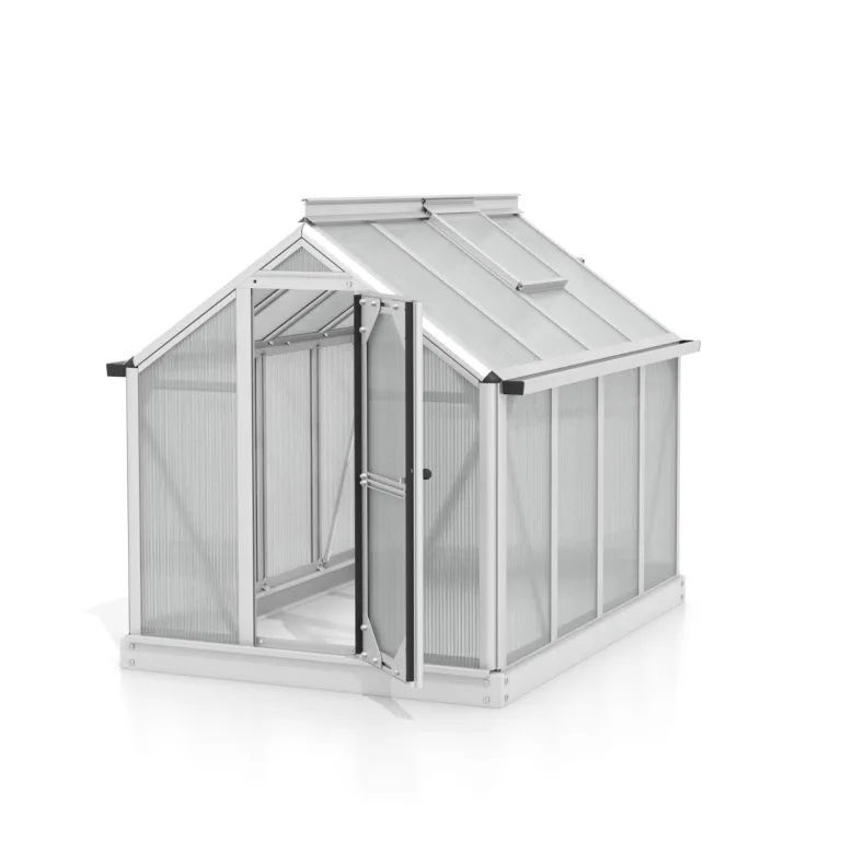 Vitavia Minigewächshaus Merlin, Aluminium eloxiert, HKP ca. 4mm | Wetterfestes & stabiles Treibhaus | Perfekt für Gemüse & Pflanzen | Robust & langlebig – Bild 2