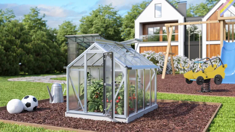 Vitavia Minigewächshaus Merlin, Aluminium eloxiert, HKP ca. 4mm | Wetterfestes & stabiles Treibhaus | Perfekt für Gemüse & Pflanzen | Robust & langlebig – Bild 5