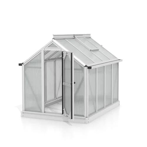 Vitavia Minigewächshaus Merlin, Aluminium eloxiert, HKP ca. 4mm | Wetterfestes & stabiles Treibhaus | Perfekt für Gemüse & Pflanzen | Robust & langlebig – Bild 9