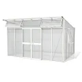 Vitavia Gewächshaus Aphrodite 11500", weiß, 11,5 m², 10 mm HKP | Wetterfestes & stabiles Treibhaus | Perfekt für Gemüse & Pflanzen | Robust & langlebig - Thumbnail 3