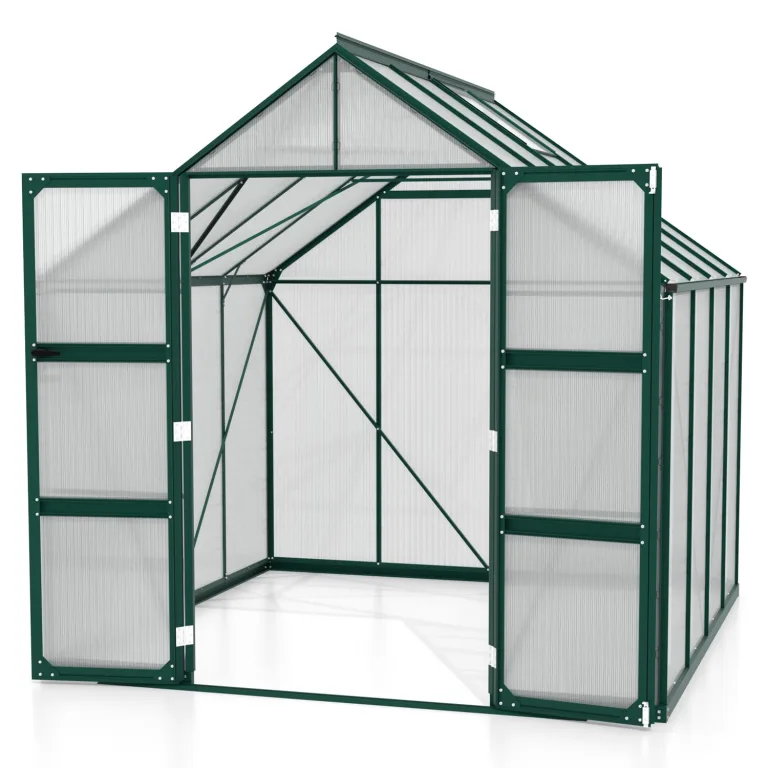 Vitavia Gewächshaus Domus 6700", smaragd, 6,7 m², 4 mm HKP | Wetterfestes & stabiles Treibhaus | Perfekt für Gemüse & Pflanzen | Robust & langlebig – Bild 3