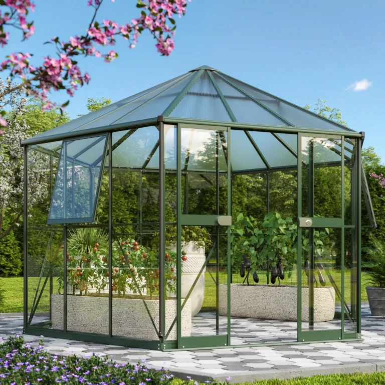 Vitavia Gewächshaus Galaxis 9000", Aluminium | Wetterfestes & stabiles Treibhaus | Perfekt für Gemüse & Pflanzen | Robust & langlebig – Bild 7