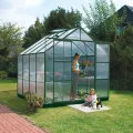Vitavia Gewächshaus Mars 6700", smaragd grün, 6,7 m², 6 mm HKP | Wetterfestes & stabiles Treibhaus | Perfekt für Gemüse & Pflanzen | Robust & langlebig - Thumbnail 4