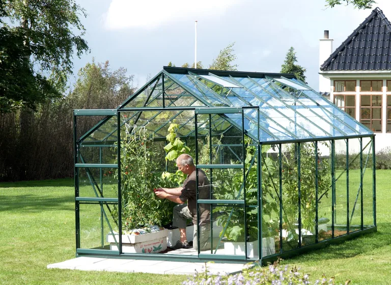 Vitavia Gewächshaus Mars 11500", smaragd grün, 11,5 m², 3 mm ESG | Wetterfestes & stabiles Treibhaus | Perfekt für Gemüse & Pflanzen | Robust & langlebig – Bild 4