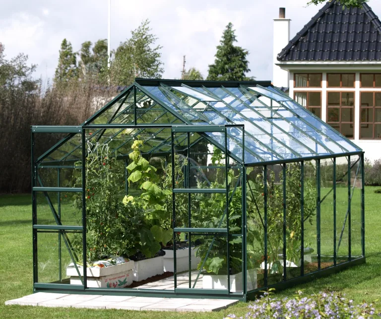 Vitavia Gewächshaus Mars 11500", smaragd grün, 11,5 m², 3 mm ESG | Wetterfestes & stabiles Treibhaus | Perfekt für Gemüse & Pflanzen | Robust & langlebig – Bild 5