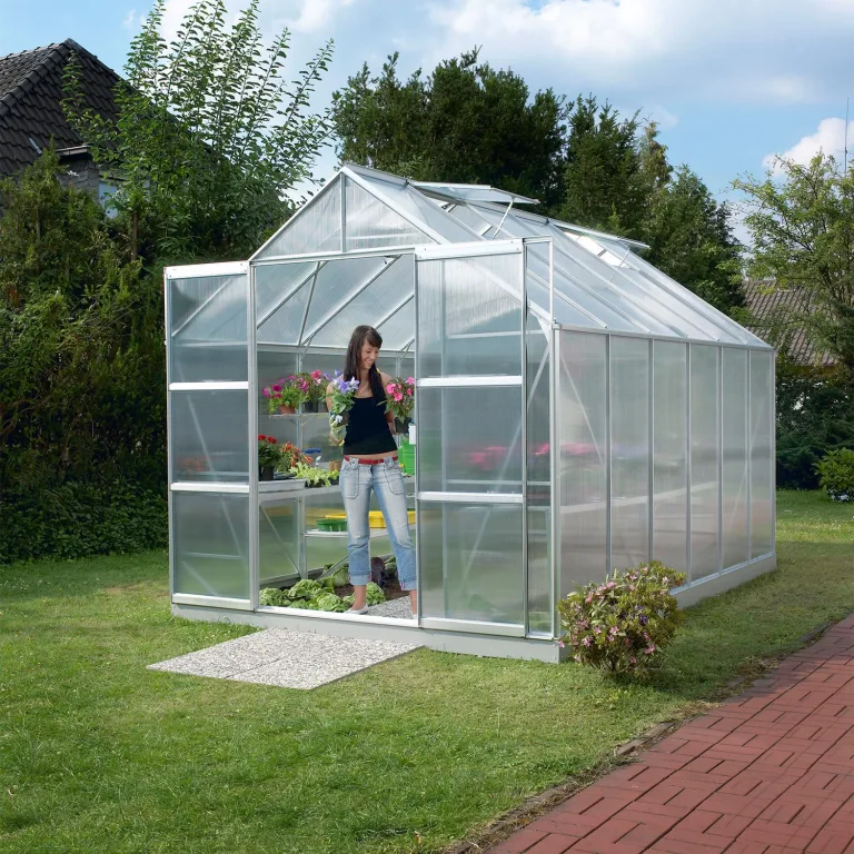 Vitavia Gewächshaus Mars 9900", Aluminium eloxiert, 9,9 m², 6 mm HKP | Wetterfestes & stabiles Treibhaus | Perfekt für Gemüse & Pflanzen | Robust & langlebig – Bild 2