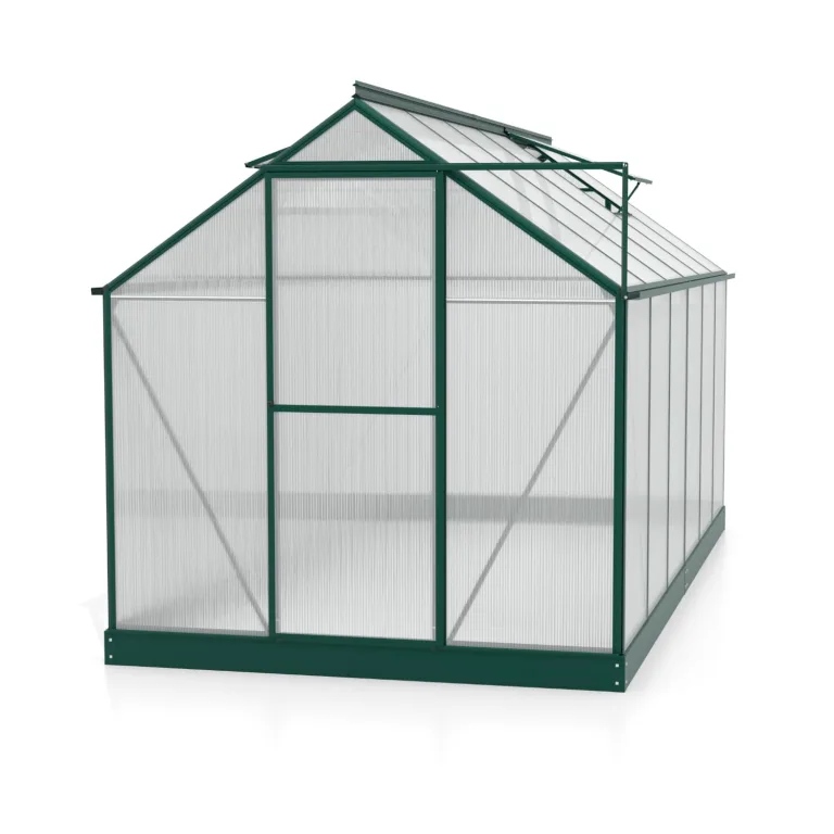 Vitavia Gewächshaus Triton 7500" inkl. Stahlfundament, smaragd grün, 7,5 m², 4 mm HKP | Wetterfestes & stabiles Treibhaus | Perfekt für Gemüse & Pflanzen | Robust & langlebig – Bild 4