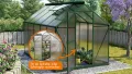 Vitavia Gewächshaus Triton 7500" inkl. Stahlfundament, smaragd grün, 7,5 m², 4 mm HKP | Wetterfestes & stabiles Treibhaus | Perfekt für Gemüse & Pflanzen | Robust & langlebig - Thumbnail 5