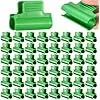 50 Stück Klemmklemmen Tunnel Clips grün Kunststoff 11mm – Bild 2