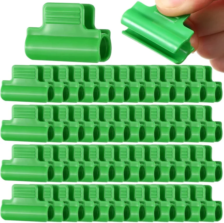 50 Stück Klemmklemmen Tunnel Clips grün Kunststoff 11mm – Bild 9