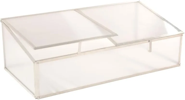 WESTMANN Hochbeet mit Frühbeetaufsatz Klassik Plus 130 | Lärchenholz FSC-Zertifiziert | Aluminiumrahmen | Natur/Silber | 130x65x84cm – Bild 4