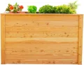 WESTMANN Hochbeet mit Frühbeetaufsatz Klassik Plus 130 | Lärchenholz FSC-Zertifiziert | Aluminiumrahmen | Natur/Silber | 130x65x84cm - Thumbnail 3