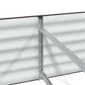 vidaXL Hochbeet Braun 240 x 80 x 44 cm Stahl, Garten- und Terrassenpflanzentopf aus Stahl, langlebig, modern, für Blumen und Pflanzen, minimalistisches Design - Thumbnail 7