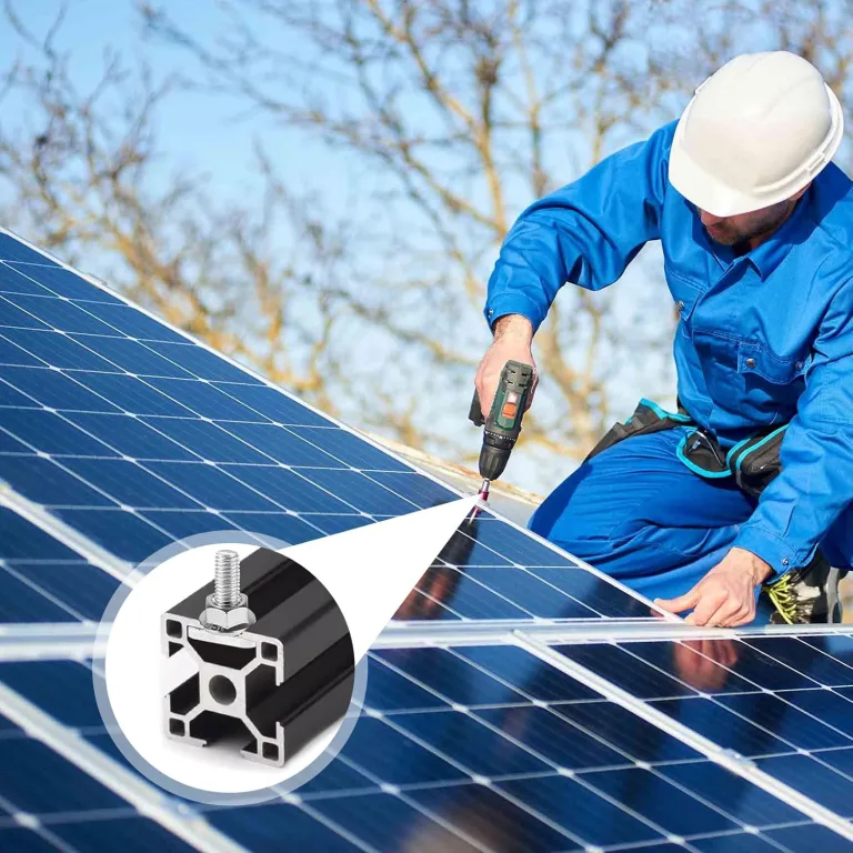 20 Stück Hammerkopfschrauben M10x25mm, Edelstahl T Schrauben und Flanschmuttern M10 für PV Solar Montageschienen Photovoltaik Gewächshaus Schrauben (10mm) – Bild 5