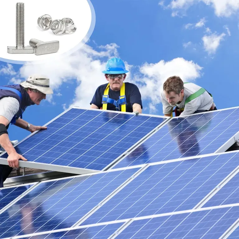 20 Stück Hammerkopfschrauben M10x25mm, Edelstahl T Schrauben und Flanschmuttern M10 für PV Solar Montageschienen Photovoltaik Gewächshaus Schrauben (10mm) – Bild 6