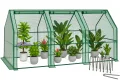 VOUNOT Gewächshaus Mini 180x90x90 cm mit 2 Rolltür, Klein Foliengewächshaus für Balkon, Garten, Tomatengewächshaus Stabil Winterfest Wetterfest, Verstärkte PE-Folie 135g/m², Grün - Thumbnail 8