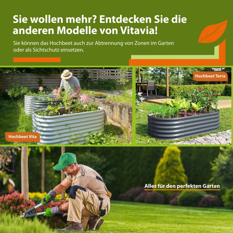 Vitavia Hochfrühbeet „Paris“ | Granit/Schwarz, 3 mm ESG Sicherheitsglas | Hochbeet & Frühbeet in einem | Wetterfest & Langlebig | Abnehmbarer Frühbeetaufsatz | Optimale Wachstumsbedingungen – Bild 6