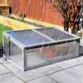 Garden Mile Großes Gartengewächshaus aus Holz mit 3 Etagen, robustes, transparentes Frühbeet für den Außenbereich, Polycarbonat, Gewächshaus, Garten, Gewächshaus, Outdoor, Blumen, Gemüse - Thumbnail 6