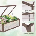 Garden Mile Großes Gartengewächshaus aus Holz mit 3 Etagen, robustes, transparentes Frühbeet für den Außenbereich, Polycarbonat, Gewächshaus, Garten, Gewächshaus, Outdoor, Blumen, Gemüse - Thumbnail 7