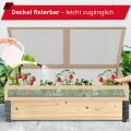 Schroth Home Frühbeete Hochbeete 120 x 80 x 100 cm – Frühbeet - Anzuchtgewächshaus - Hochbeet Abdeckung inkl. 3 Faltrahmen 120 x 80 x 20 (Frühbeet komplett) - Thumbnail 4