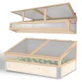 Schroth Home Frühbeete Hochbeete 120 x 80 x 100 cm – Frühbeet - Anzuchtgewächshaus - Hochbeet Abdeckung inkl. 3 Faltrahmen 120 x 80 x 20 (Frühbeet komplett) - Thumbnail 6