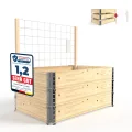 Schroth Home Frühbeete Hochbeete 120 x 80 x 100 cm – Frühbeet - Anzuchtgewächshaus - Hochbeet Abdeckung inkl. 3 Faltrahmen 120 x 80 x 20 (Frühbeet komplett) - Thumbnail 8