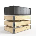 Schroth Home Frühbeete Hochbeete 120 x 80 x 100 cm – Frühbeet - Anzuchtgewächshaus - Hochbeet Abdeckung inkl. 3 Faltrahmen 120 x 80 x 20 (Frühbeet komplett) - Thumbnail 9