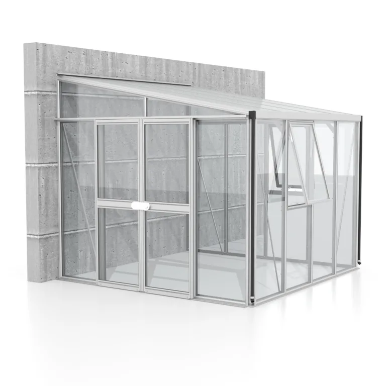 Vitavia Anlehn-Gewächshaus Helena 7000", Aluminium, 7,0 m², 3 mm ESG, 10 mm HKP | Wetterfestes & stabiles Wand-Gewächshaus zur Pflanzenanzucht | Ideales Treibhaus für Gemüse, Kräuter & Blumen – Bild 2