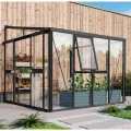 Vitavia Anlehn-Gewächshaus Helena 7000", Aluminium, 7,0 m², 3 mm ESG, 10 mm HKP | Wetterfestes & stabiles Wand-Gewächshaus zur Pflanzenanzucht | Ideales Treibhaus für Gemüse, Kräuter & Blumen - Thumbnail 9