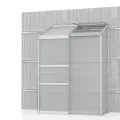 Vitavia Anlehn-Gewächshaus Ida 1300", smaragd grün, 1,3 m², 4 mm HKP | Wetterfestes & stabiles Wand-Gewächshaus zur Pflanzenanzucht | Ideales Treibhaus für Gemüse, Kräuter & Blumen - Thumbnail 8