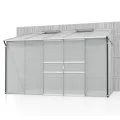 Vitavia Anlehn-Gewächshaus Ida 1300", smaragd grün, 1,3 m², 4 mm HKP | Wetterfestes & stabiles Wand-Gewächshaus zur Pflanzenanzucht | Ideales Treibhaus für Gemüse, Kräuter & Blumen - Thumbnail 9