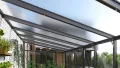 Vitavia Anlehn-Gewächshaus Helena 7000", schwarz, 7,0 m², 3 mm ESG, 10 mm HKP | Wetterfestes & stabiles Wand-Gewächshaus zur Pflanzenanzucht | Ideales Treibhaus für Gemüse, Kräuter & Blumen - Thumbnail 4