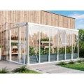Vitavia Anlehn-Gewächshaus Helena 7000", schwarz, 7,0 m², 3 mm ESG, 10 mm HKP | Wetterfestes & stabiles Wand-Gewächshaus zur Pflanzenanzucht | Ideales Treibhaus für Gemüse, Kräuter & Blumen - Thumbnail 10