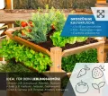WESTMANN Premium Hochbeet aus Lärchenholz mit Aussaatkalender| Natur | 66x91x73 cm | Kräuterbeet | Holzhochbeet zum Bepflanzen von Gemüse & Kräutern - Thumbnail 7