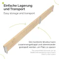 naturbelassene Hochbeete für Garten Palettenrahmen Hochbeet Holz für Pflanzen Blumen Kräuter Obst und Gemüse Natural 3-TLG. Set 3 Lieferumfang: 120x80x20 cm, 80x80x20 cm, 80x40x20 cm GD-0140 - Thumbnail 5