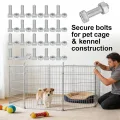 20 Stück M6 x 22mm Muttern Schrauben, Aluminium Gewächshaus Schrauben mit Mutter, Stockschrauben möbelschrauben, Hochleistungsrost Hardware Kit für Gewächshaus-Montage und -Reparatur - Thumbnail 7