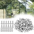 20 Stück M6 x 22mm Muttern Schrauben, Aluminium Gewächshaus Schrauben mit Mutter, Stockschrauben möbelschrauben, Hochleistungsrost Hardware Kit für Gewächshaus-Montage und -Reparatur - Thumbnail 1