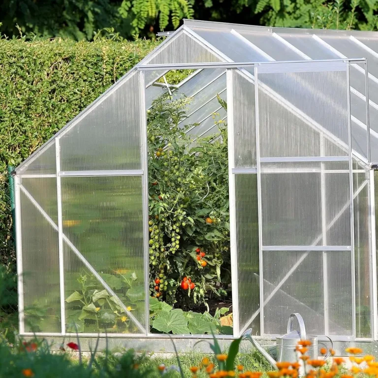 casa pura | Gewächshausplatten 14x | 60,5 x 121 cm - | Polycarbonat (PC) | Hohlkammerplatte - Doppelstegplatte (Transparent, 4 mm) – Bild 4