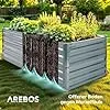 Arebos Hochbeet Metall 180x90x79 cm | Gartenbeet aus verzinktem Stahl | Pflanzbeet wetterfest & rostfrei | Rechteckiges Gemüsebeet für Garten & Terrasse | Hochbeet Bausatz ohne Boden – Bild 2