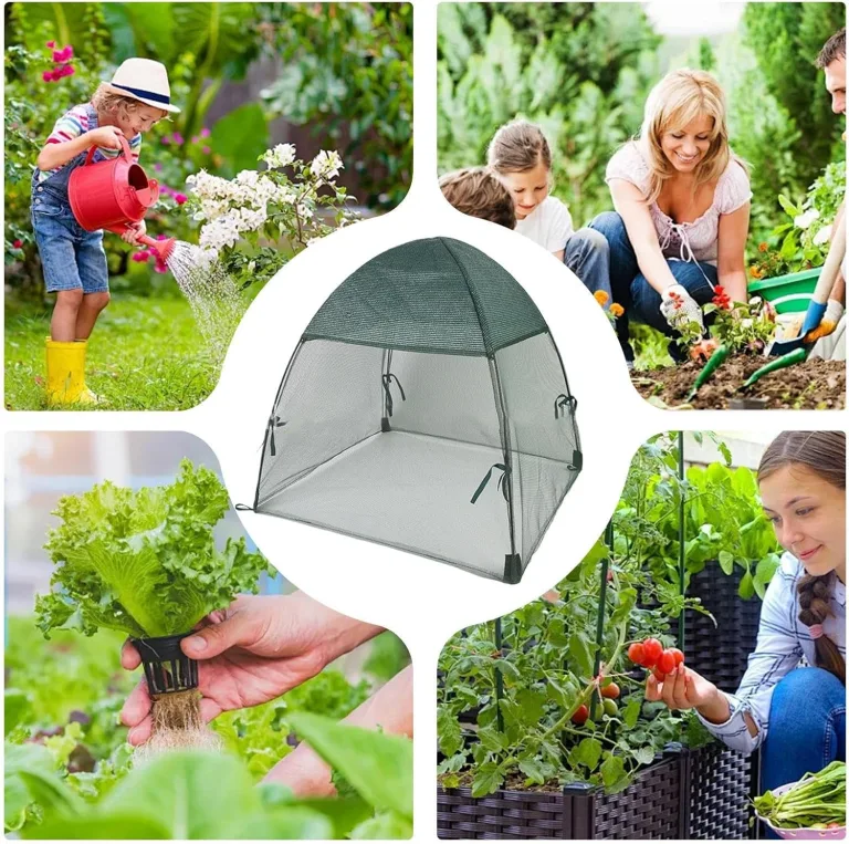 Greenhouse Tomatenhause für den Außenbereich – Mini-Gewächshausabdeckung, mobiler Schutz | Topfabdeckung im Freien, schützendes Blumentopfzelt für Tomaten, klein – Bild 9