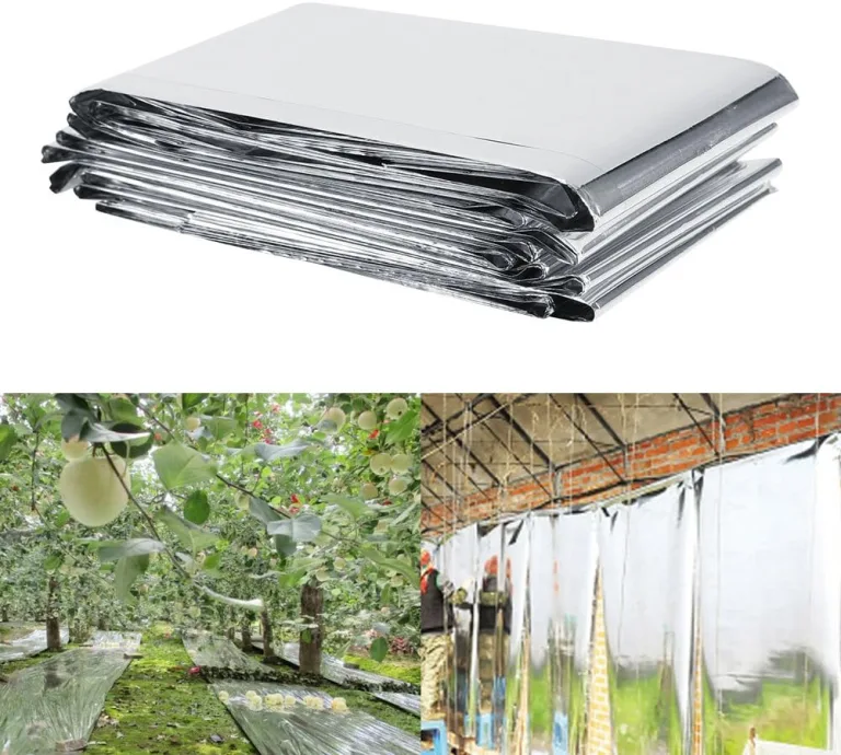 Pflanzen Reflektierende Folie, PETP Folie Silber Garten Gewächshaus Grow Light Zubehör, 210 * 155 cm, reflektierendes Licht für Pflanzenwachstum – Bild 6