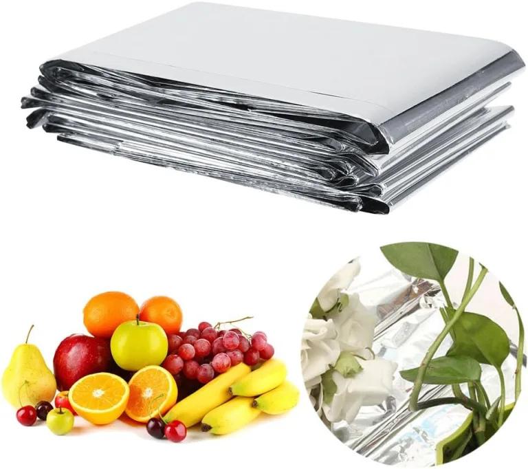 Pflanzen Reflektierende Folie, PETP Folie Silber Garten Gewächshaus Grow Light Zubehör, 210 * 155 cm, reflektierendes Licht für Pflanzenwachstum – Bild 7