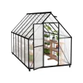 YRHome Premium Gewächshaus Aluminium 310x250x205cm 7.75m² Begehbares Garten-Gewächshaus mit verstärktem Fundament & Dachfenster & Tür Wetterfest & temperaturbeständig für Tomaten, Gemüse & Pflanzen - Thumbnail 10