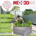 Hochbeet Holz, mit Noppenfolie, Kräuterbeet, Gartenbeet, Pflanzbeet, Blumenbeet, Gemüsebeet, für Garten und Terrasse, Kiefernholz, Massivholz, Abmessungen 40x60x80 cm, Farbe: Braun - Thumbnail 2