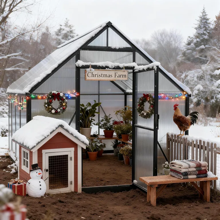 Froadp Gewächshaus aus Aluminium mit Fundament 230x180x195cm Gartengewächshäuser 4mm PC-Hohlkammerplatten Wetterfest Treibhaus, Tomatenhaus mit Fenstern Treibhaus für Garten & Aufzucht – Bild 9