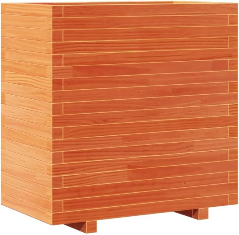 Gecheer Pflanzkübel Wachsbraun massivholz Kiefer großes Fassungsvermögen dekorativer Gartenkasten für Balkone Terrassen und Gärten – Bild 8