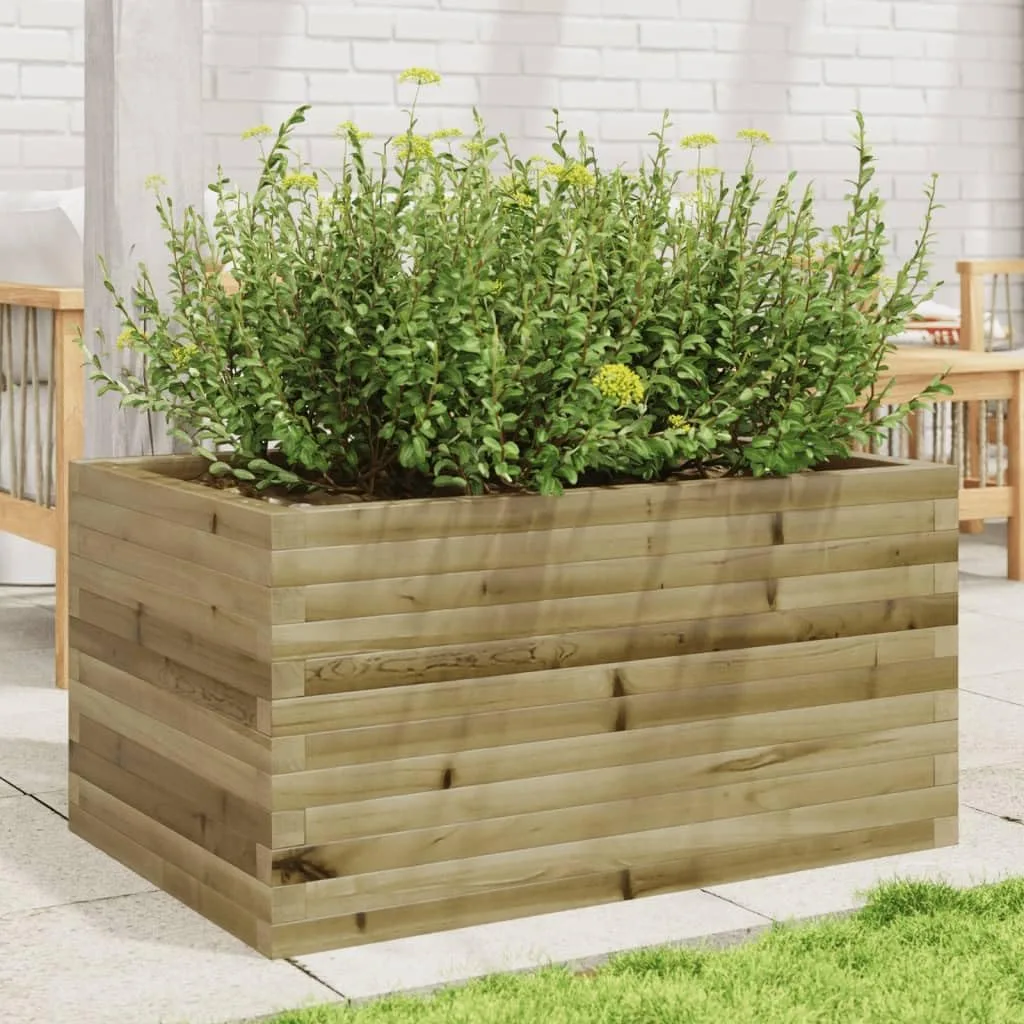 Gecheer Pflanzkübel Kiefernholz Imprägniert robust und stabil für Garten Dekoration - Bild 1